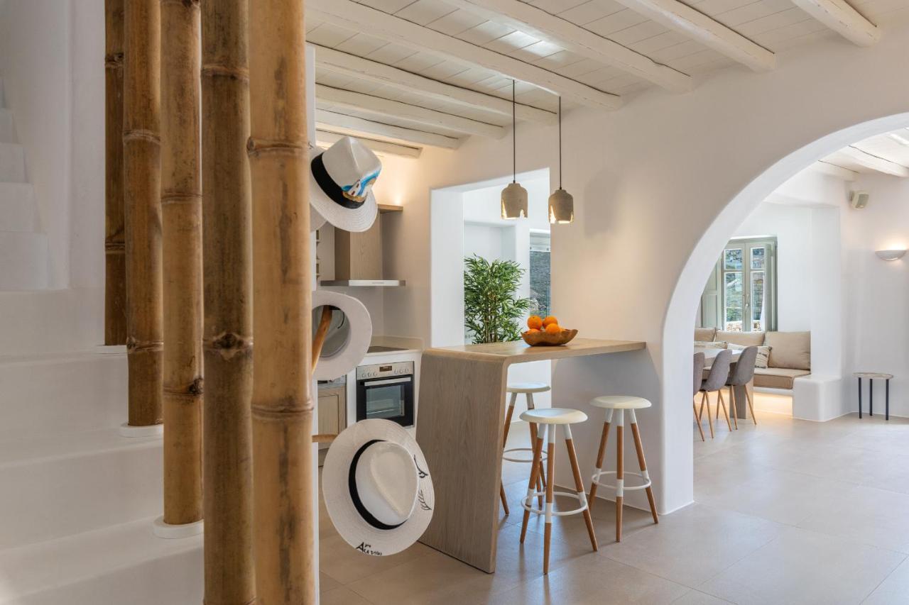 Mykonos Ag Villas In Ftelia Beach Exteriör bild