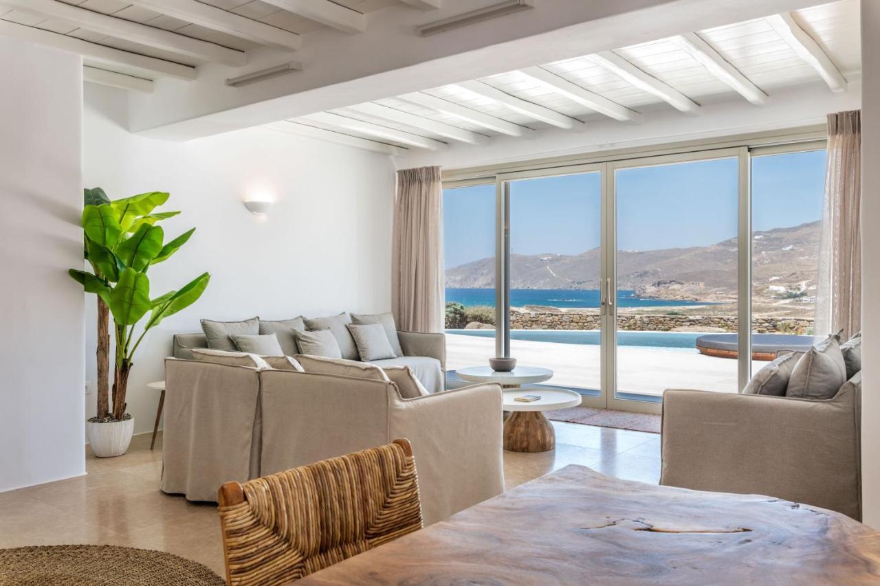 Mykonos Ag Villas In Ftelia Beach Exteriör bild